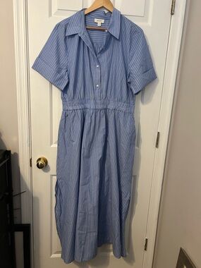 Macys On 34th Cotton Poplin Dress XL